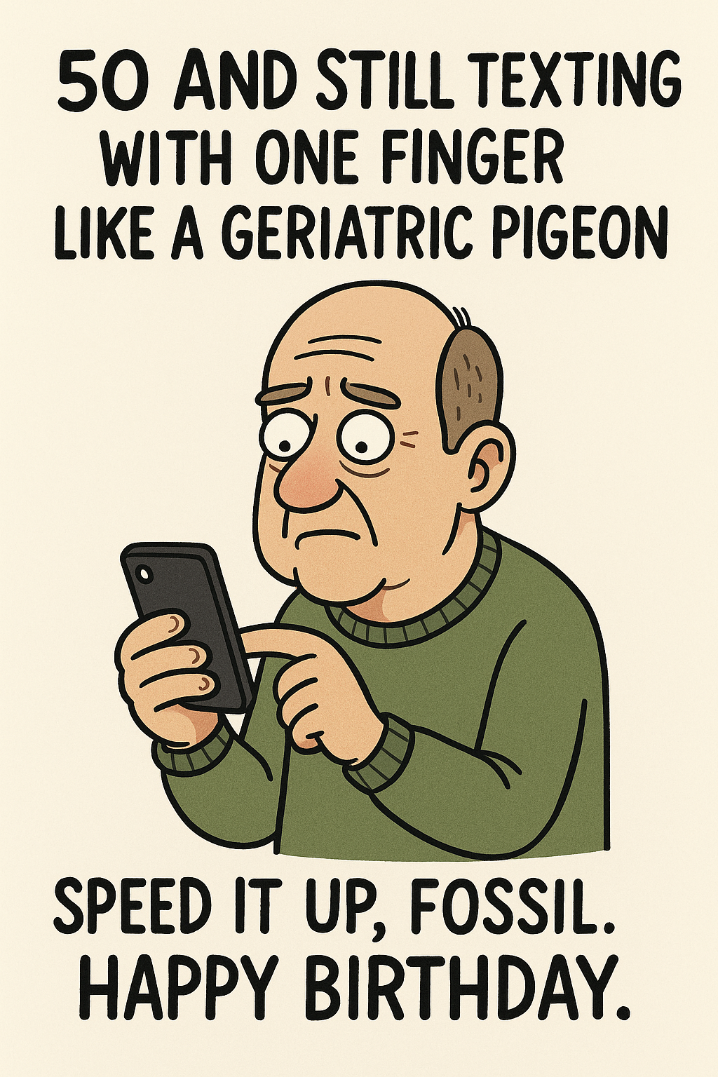 50 Geriatric Pigeon