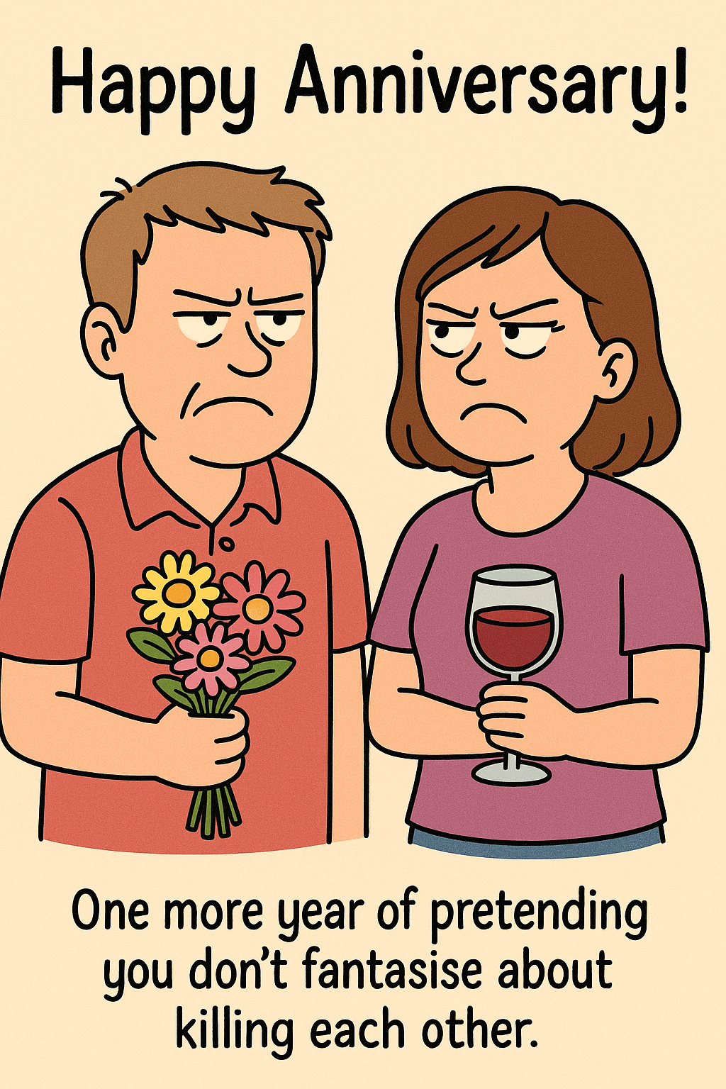 Anniversary Fantasise About Killing Each Other