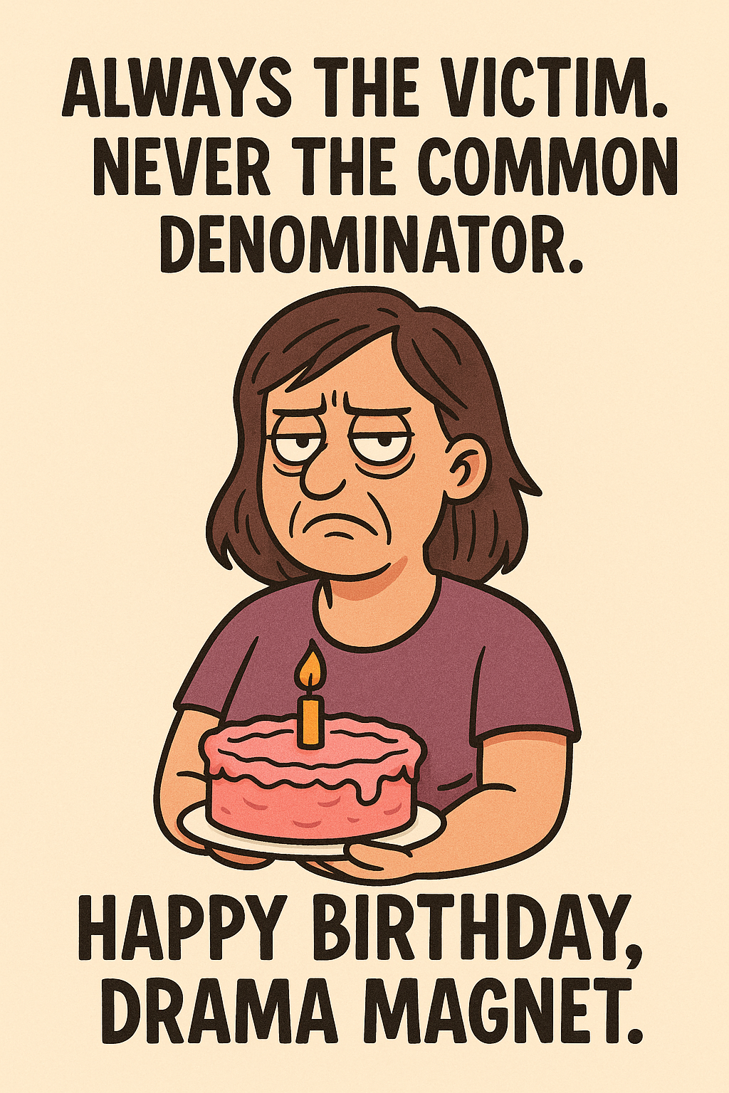 Birthday Drama Magnet