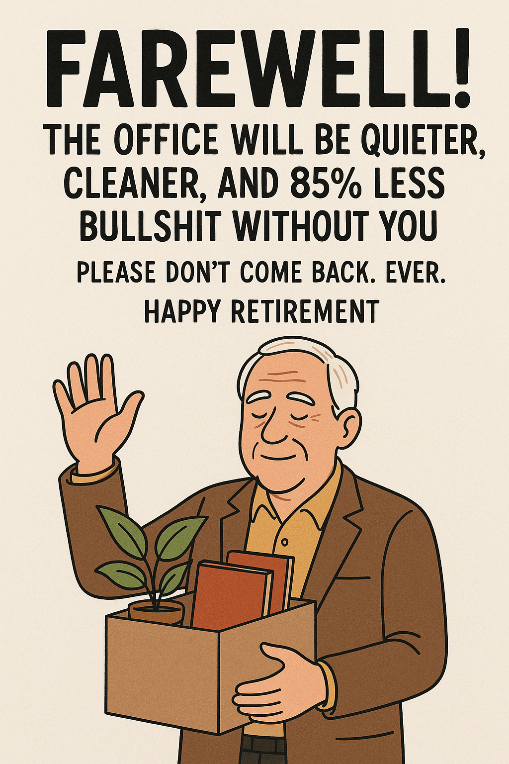 Retirement 85% Less Bullshit Without You