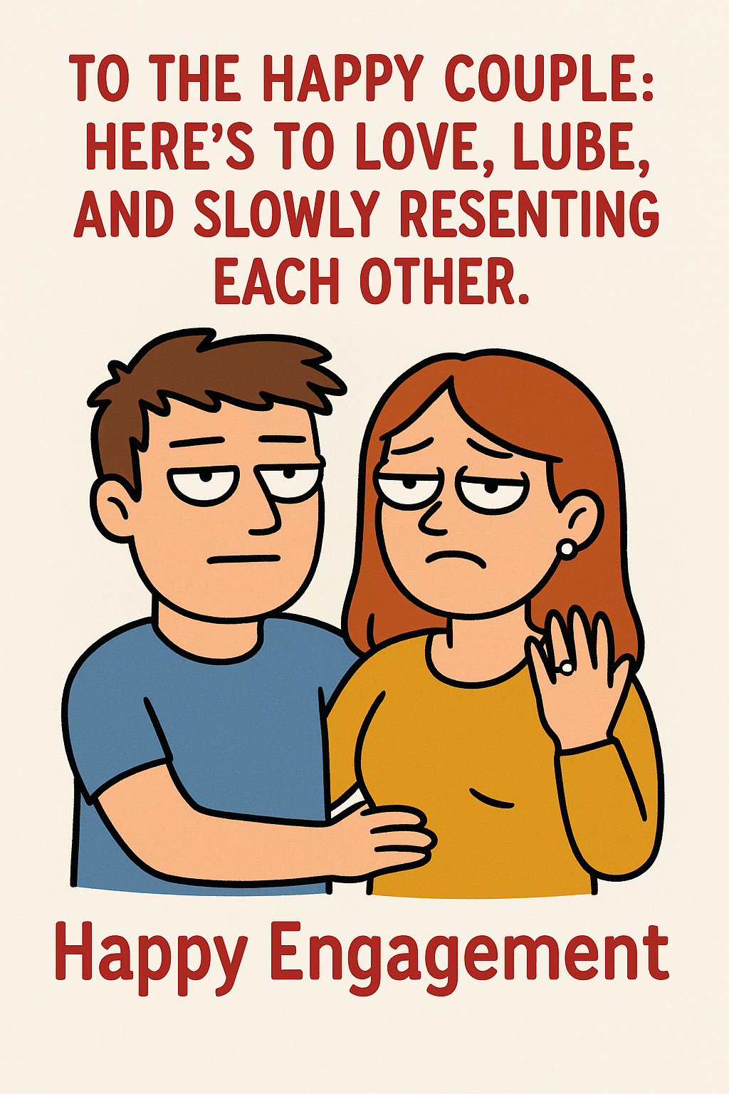 Engagement Love, Lube, Slow Resentment