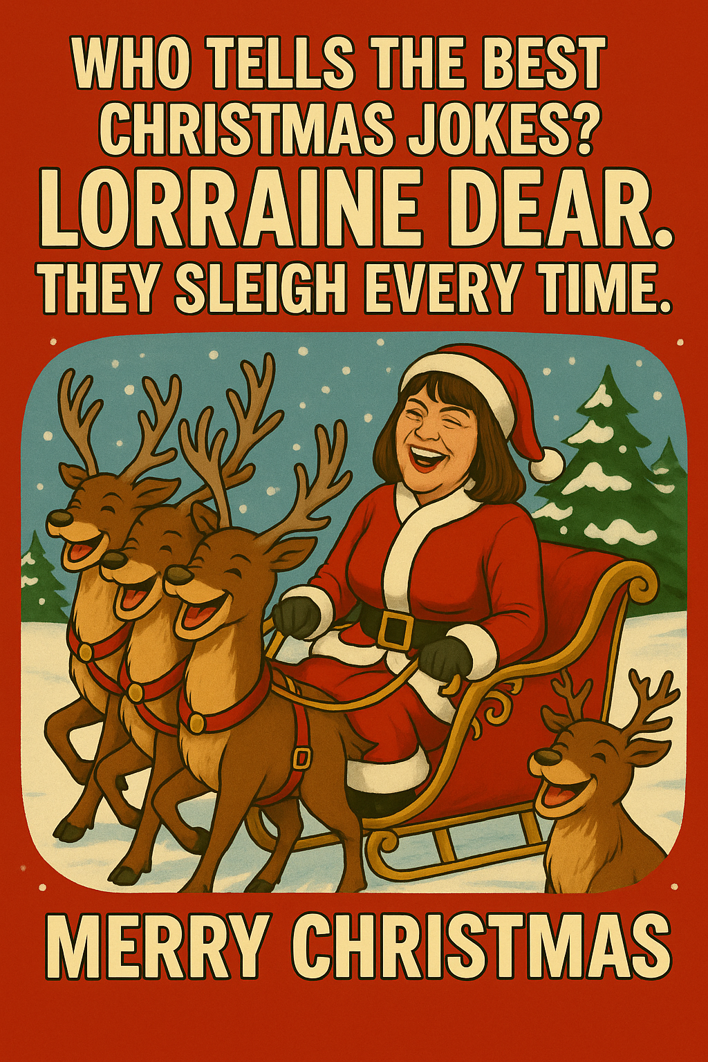 Christmas The Reindeer name pun