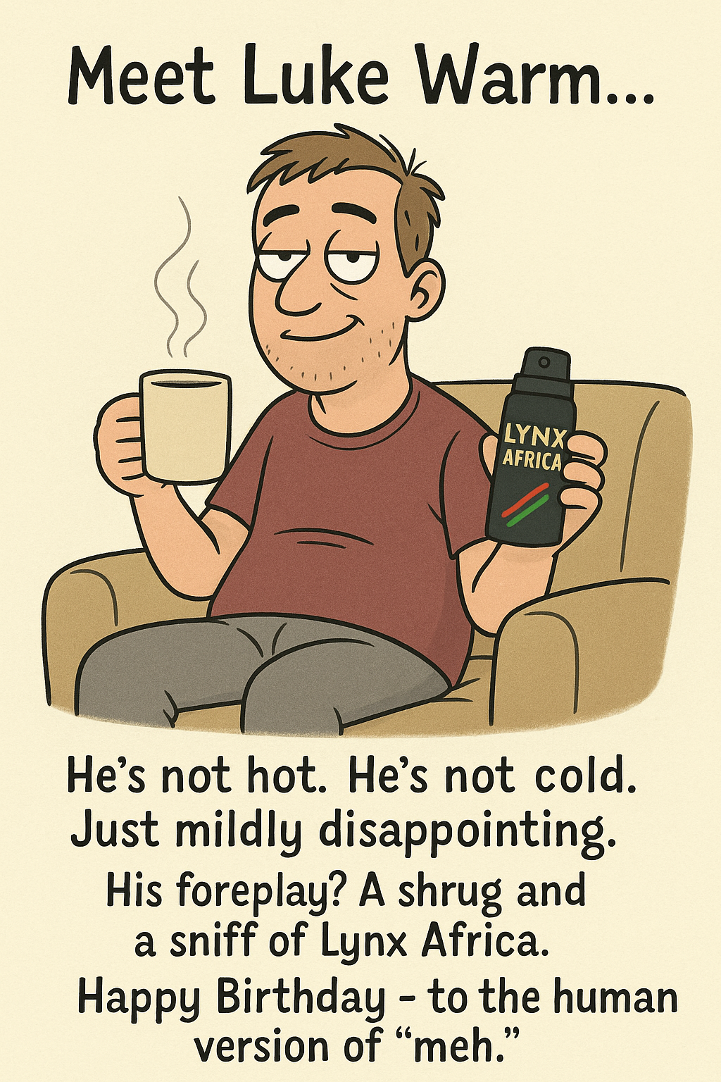 Birthday Lukewarm name pun