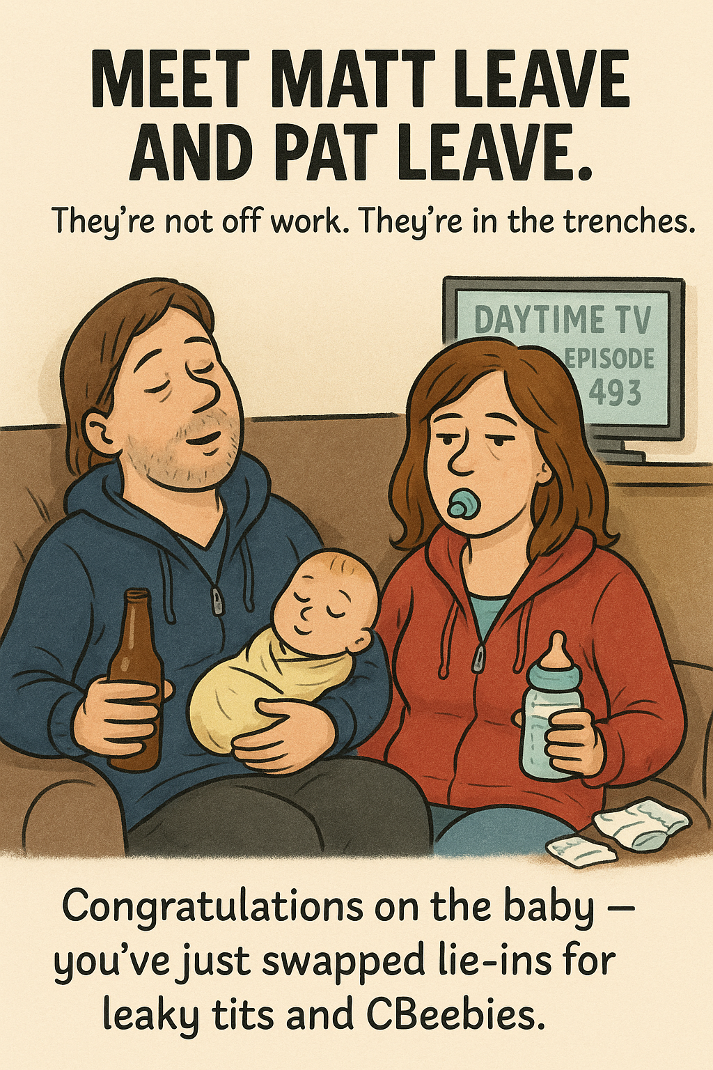 New Baby Maternity & Paternity Leave name pun