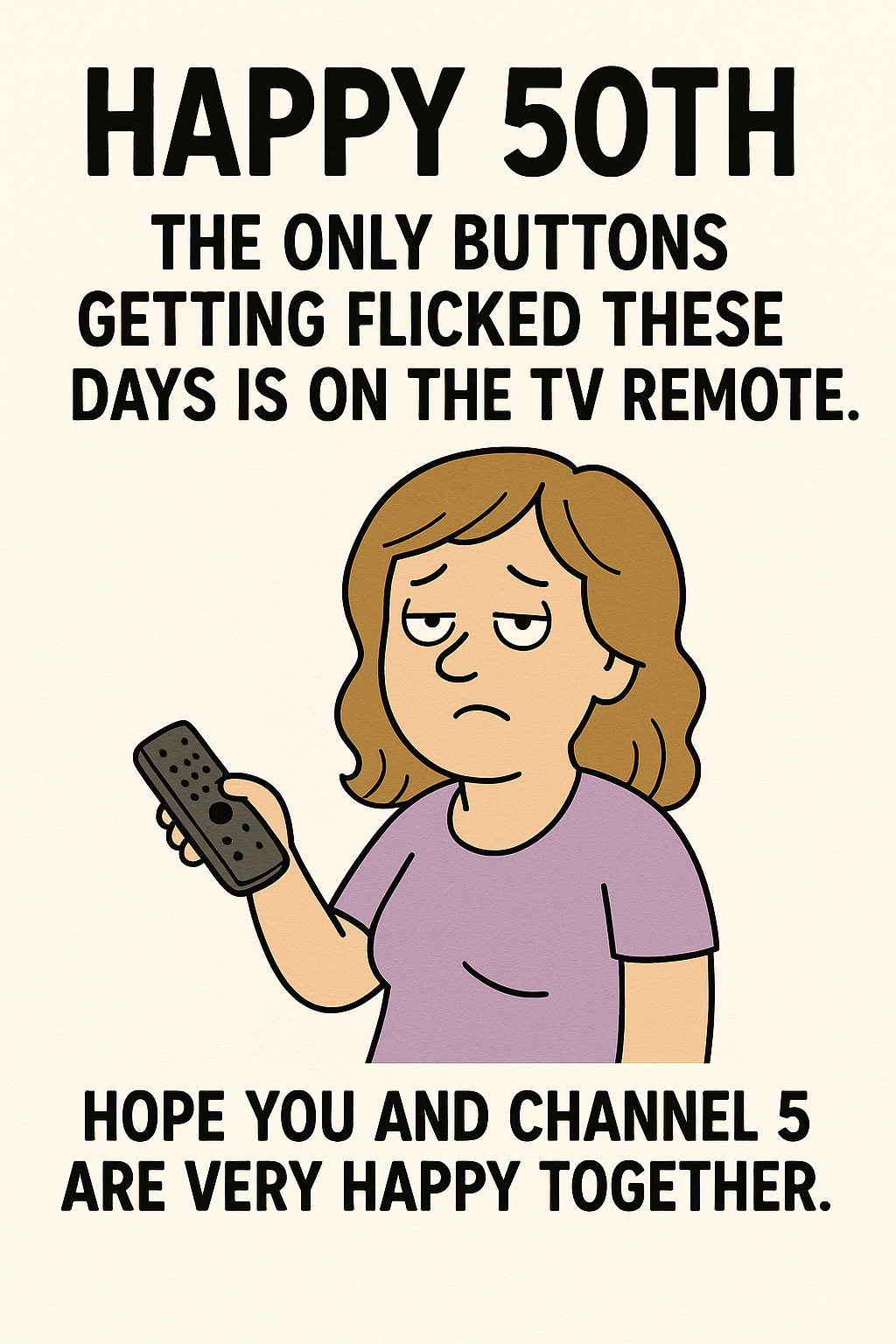 50 Only Buttons Getting Flicked Is On The TV Remote