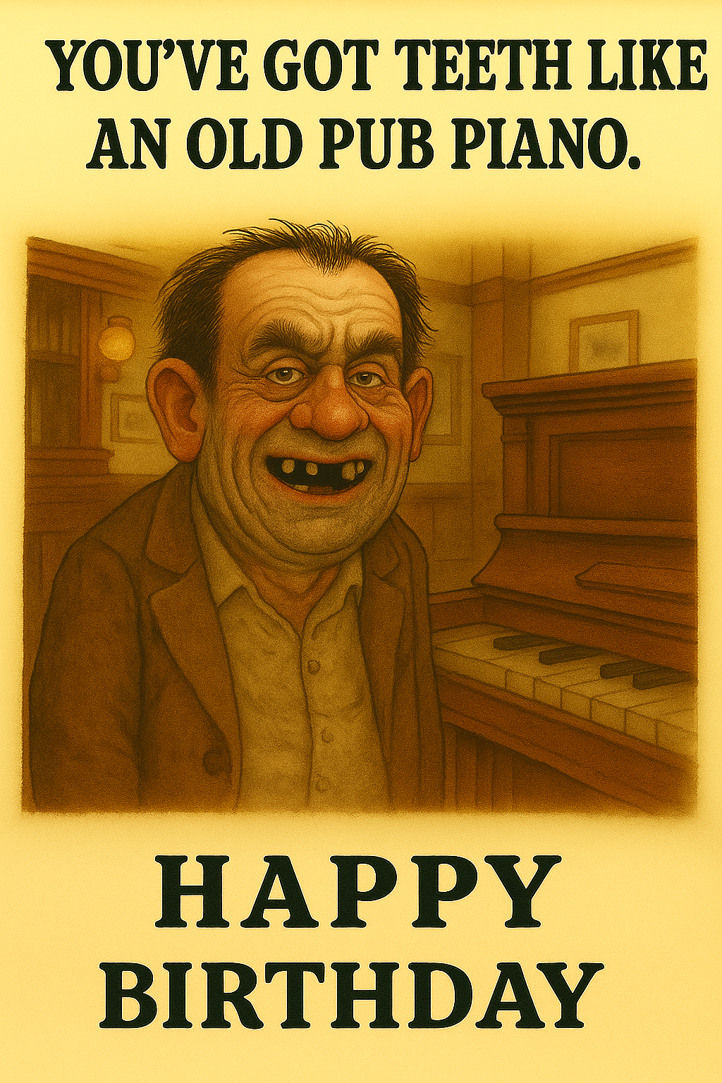 Birthday Teeth Like An Old Pub Piano