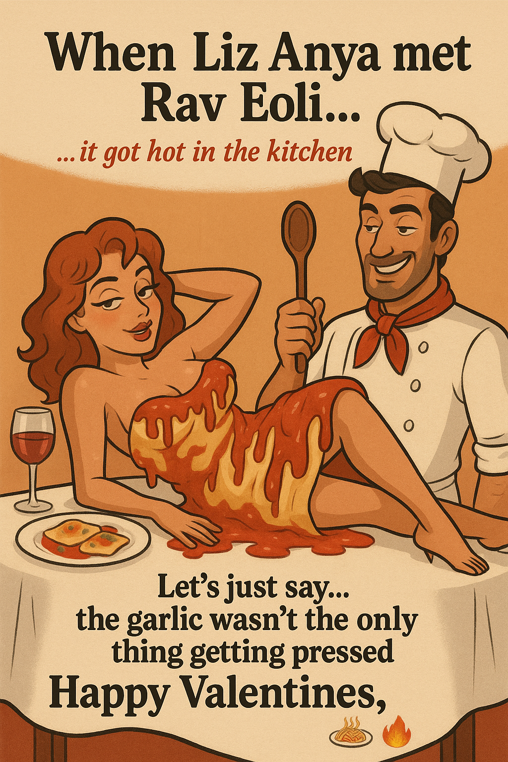 Valentines Lasagne & Ravioli name pun
