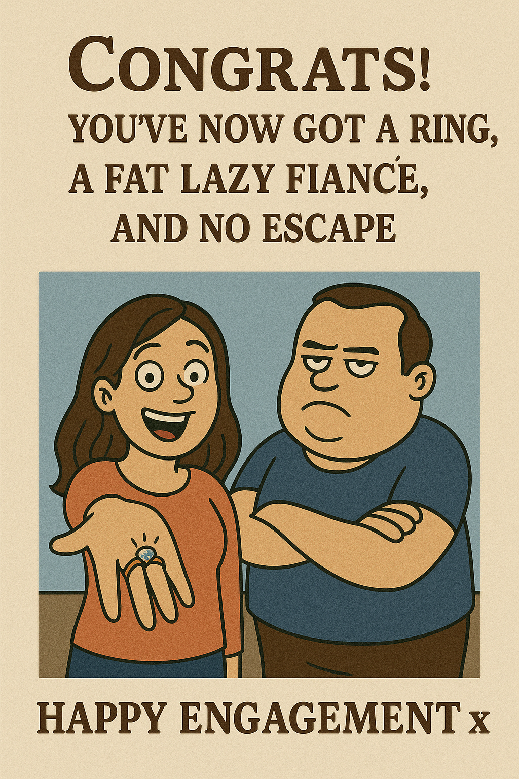 Engagement Fat Lazy Fiance And No Escape
